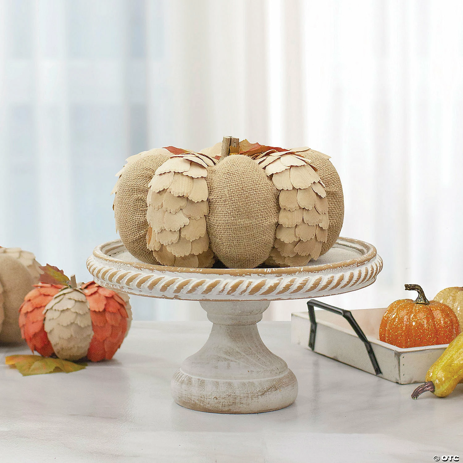 Northlight 9" Brown Autumn Harvest Tabletop Pumpkin - Image 2