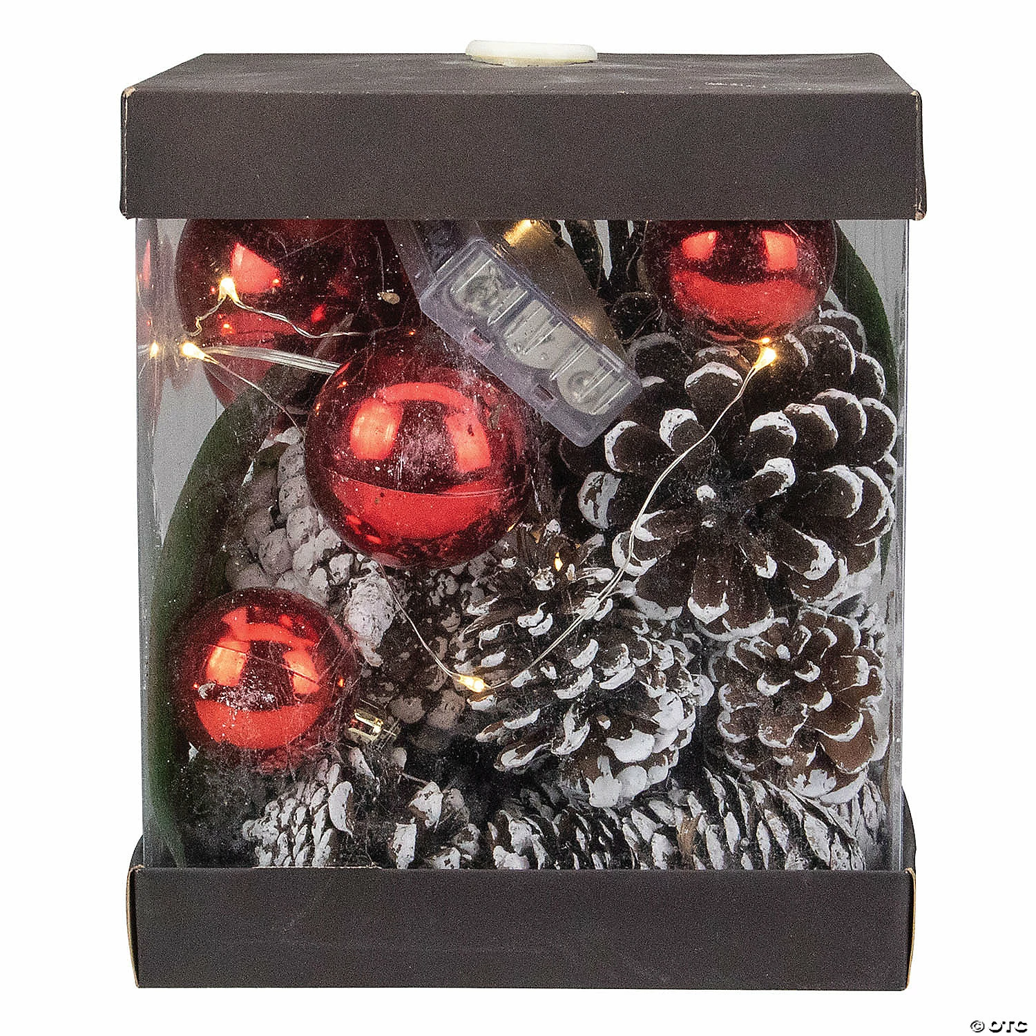 Northlight Set of 25 Magnolia Leaves Pinecones and Pumpkins Autumn Table Top Ornaments 7"