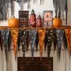 Orange & Black Indoor Halloween Decorating Kit