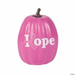 Pink Ribbon Pumpkin