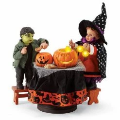 Possible Dreams Carving Pumpkins Trick or Treaters Halloween Figurine 6006455