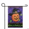 Pumpkin in a Witch Hat Outdoor Garden Flag 12.5" x 18"