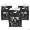 Reflective Foil Skull Trick-or-Treat Goody Bags - 50 Pc.