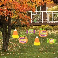 Religious Halloween Mini Yard Signs Set - 6 Pc.