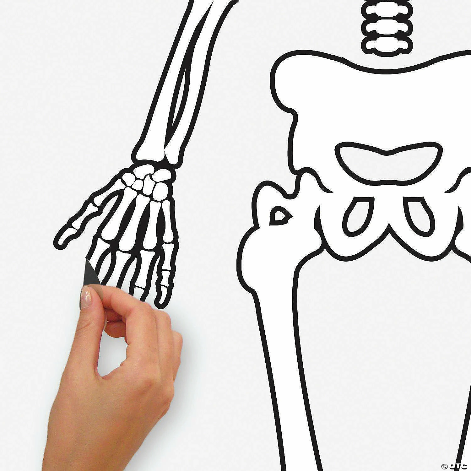 Roommates Skeleton Glow In The Dark Peel And Stick Giant Wall Decals - Image 3