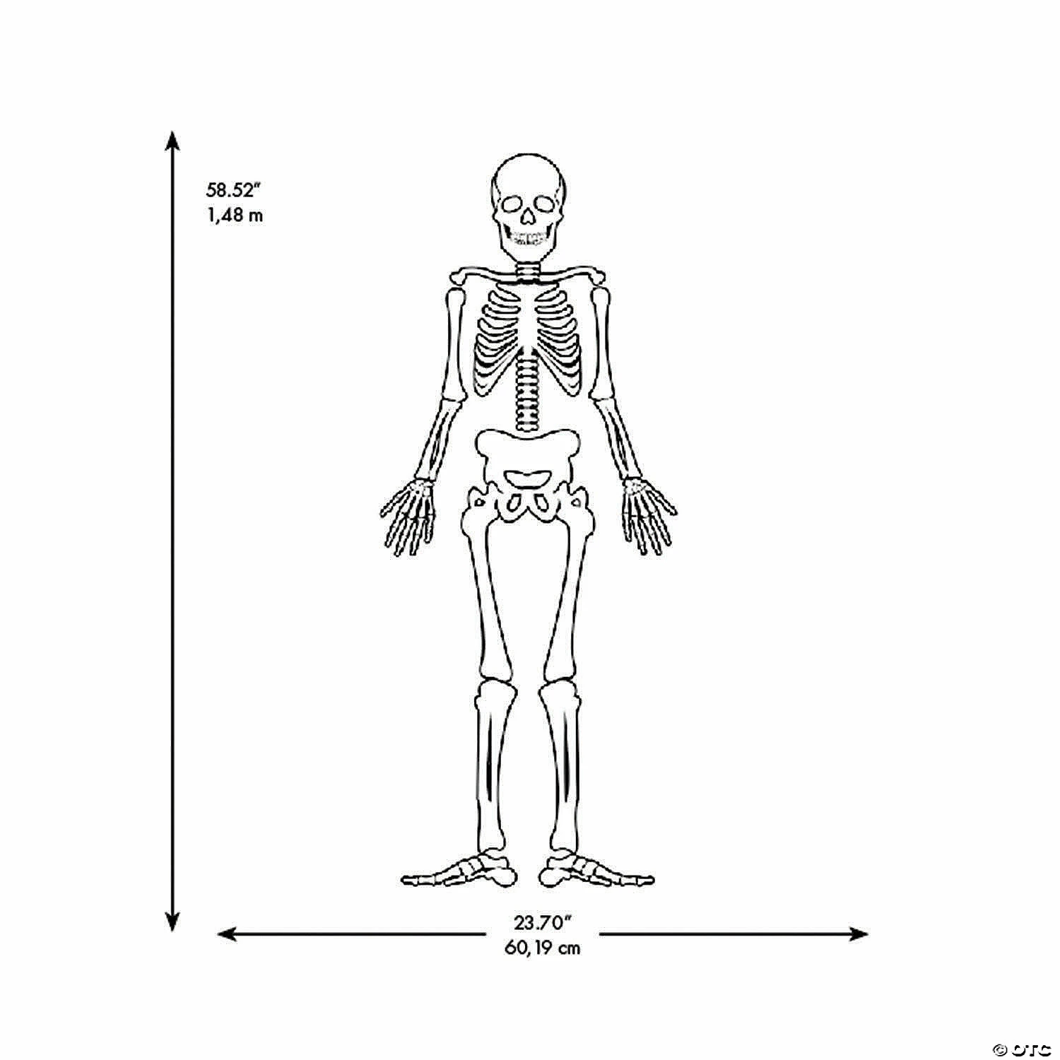 Roommates Skeleton Glow In The Dark Peel And Stick Giant Wall Decals - Image 4