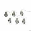 Set of 6 Skeleton Hands Halloween Light Set