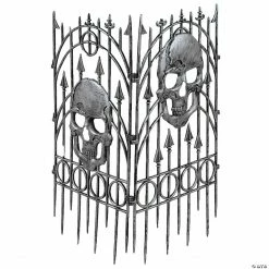 Silver Skull Fence