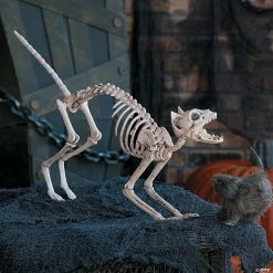Skeleton Cat Halloween Decoration