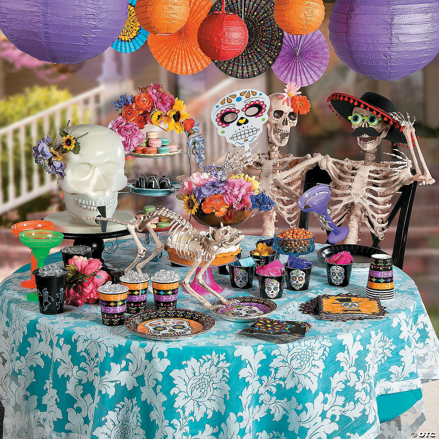 Skeleton Cat Halloween Decoration - Image 2