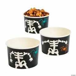 Skeleton Paper Snack Cups - 25 Pc.