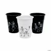 Skeleton Print Plastic Cups - 50 Ct.