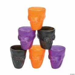 Skull Plastic Shot Glasses - 12 Pc.