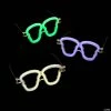 Skull-Shaped Glow Glasses - 12 Pc.