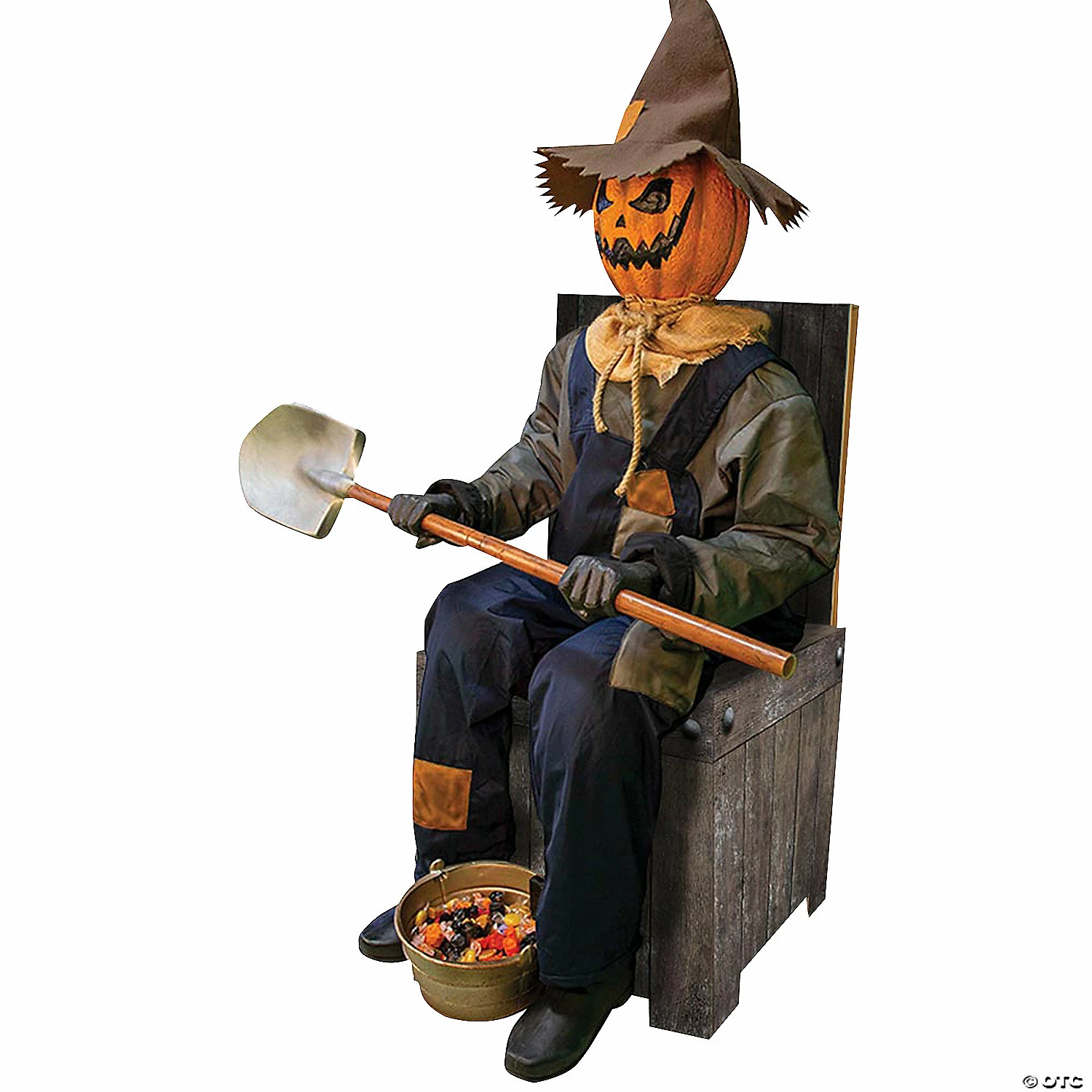 Smiling Jack Greeter with Chair Halloween Decoration - Image 2
