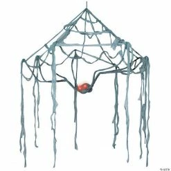 Spider Canopy Web with Light-Up Eyes Halloween Decoration