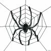 Spider Web With Spider Halloween Decoration