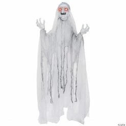 Spinning White Witch Halloween Decoration