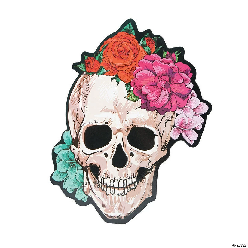 Spooky Floral Sign Halloween Decoration