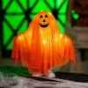 Standing Pumpkin Ghost Halloween Decoration