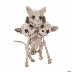 Three-Headed Dog Skeleton Halloween Decoration