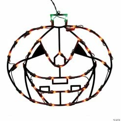 Vickerman 16" Pumpkin Wire Silhouette with LED Lights Halloween Lighted Decor