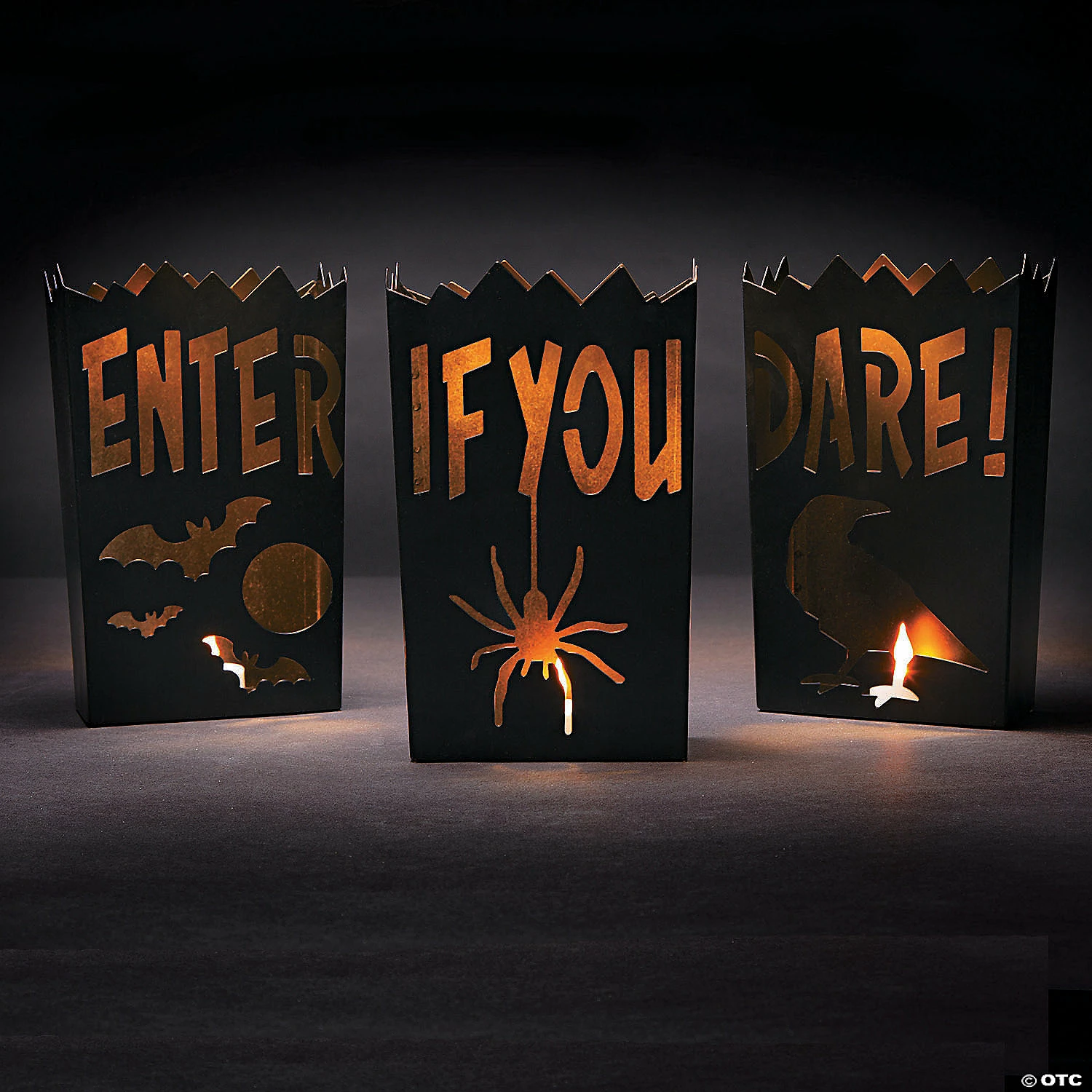 Vintage Metal Luminary Halloween Decorations - 3 Pc. - Image 3