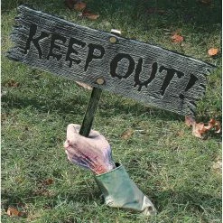 Warning From Below-Keep Out Sign