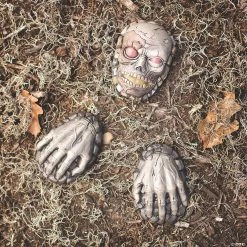 Zombie Groundbreaker Stones Halloween Decorationt - 3 Pc.