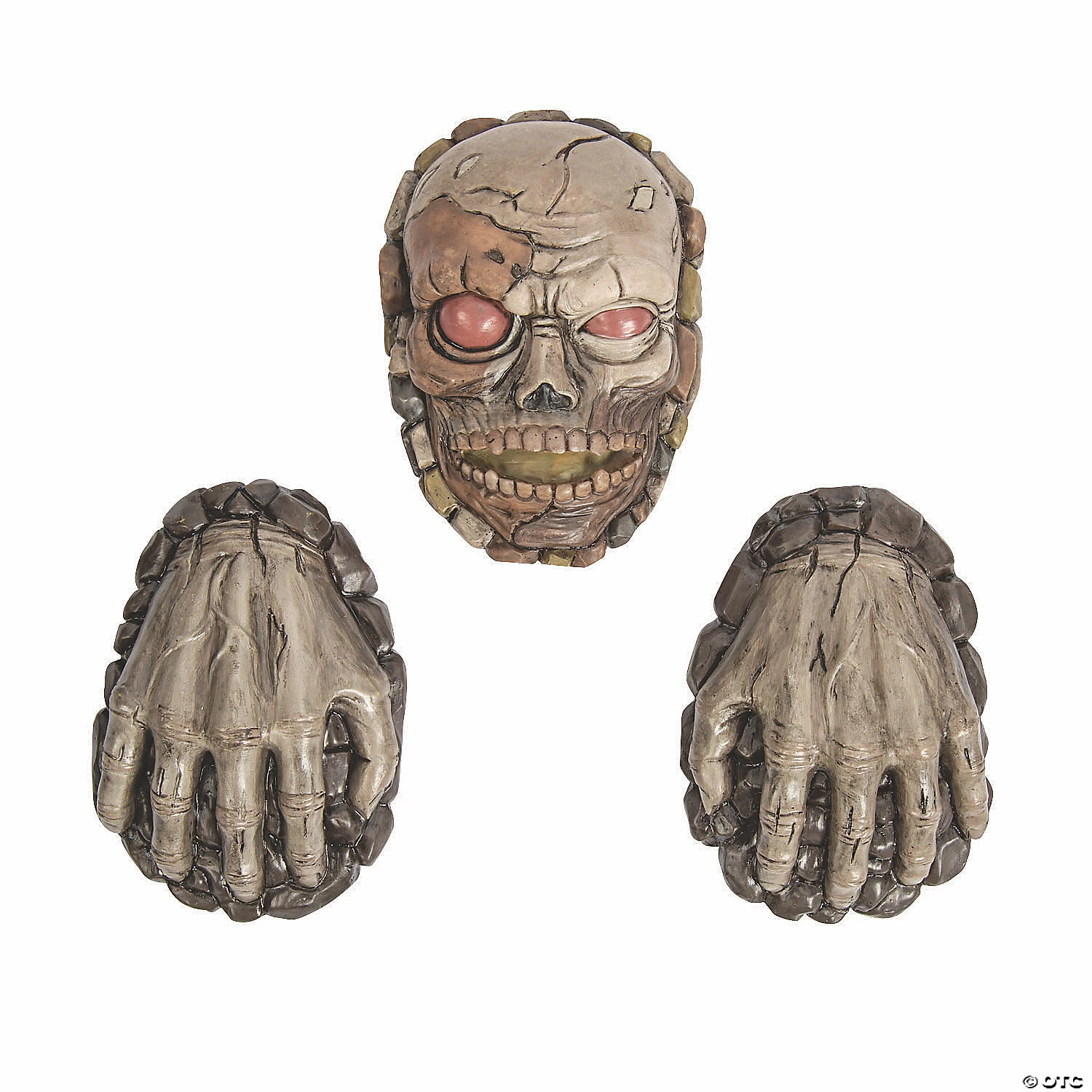Zombie Groundbreaker Stones Halloween Decorationt - 3 Pc. - Image 2